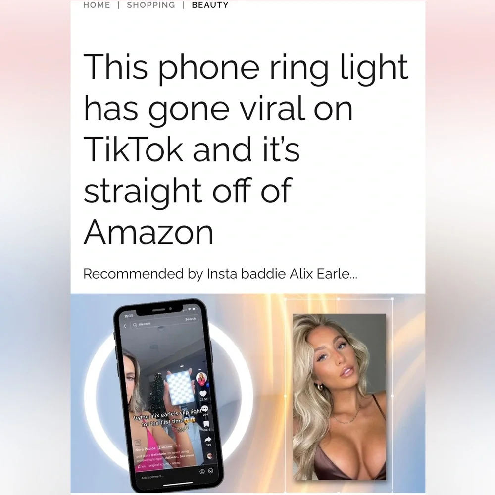 Ring lights for phones